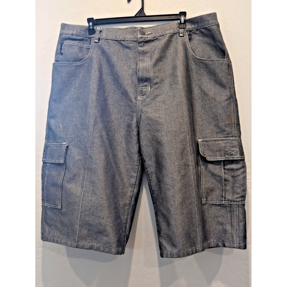 Vintage Greystone Sportswear Men's Jorts Size 46 Gray Relaxed Cargo Jean Shorts